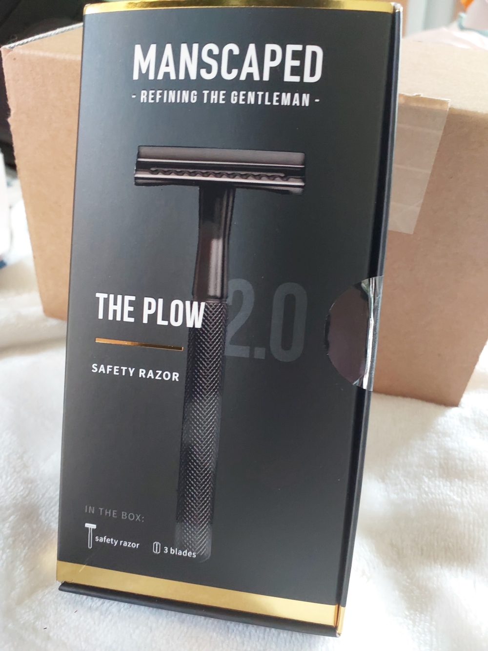 Manscaped The Plow 2.0 Safety Razor - Black